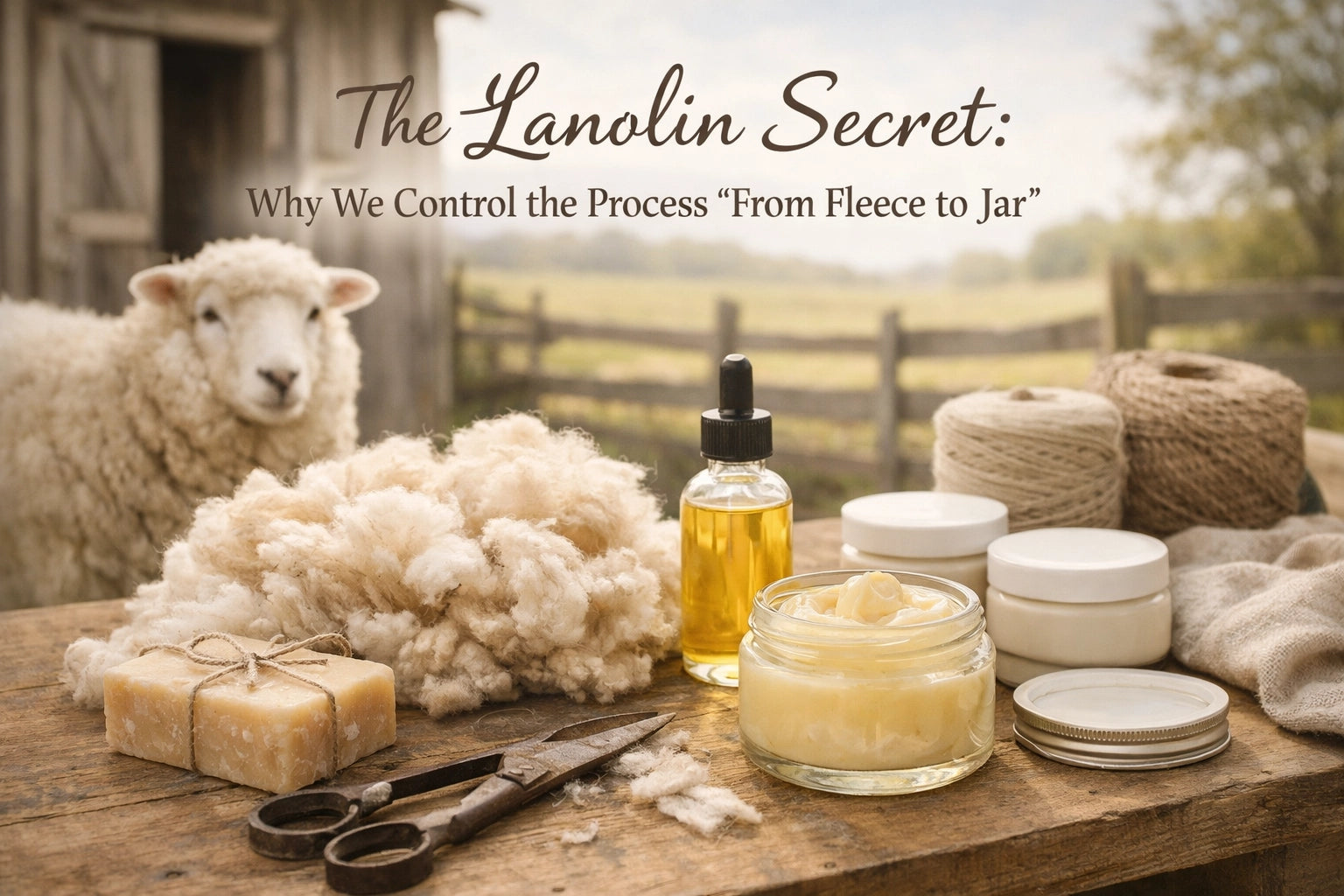 The Lanolin Secret: Why We Control the Process 'From Fleece to Jar'