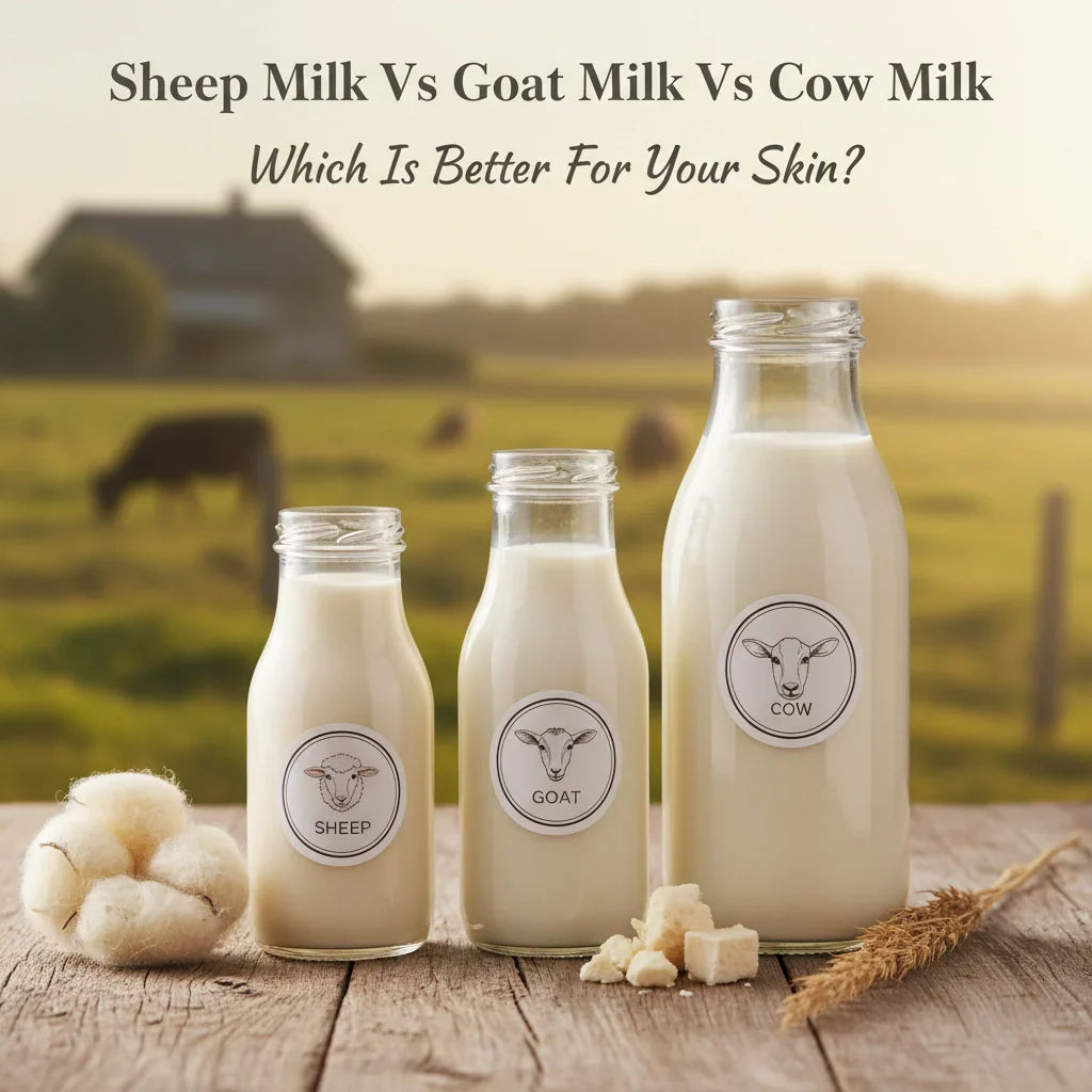 Sheep Milk Vs Goat Milk Vs Cow Milk: Which Is Better For Your Skin?