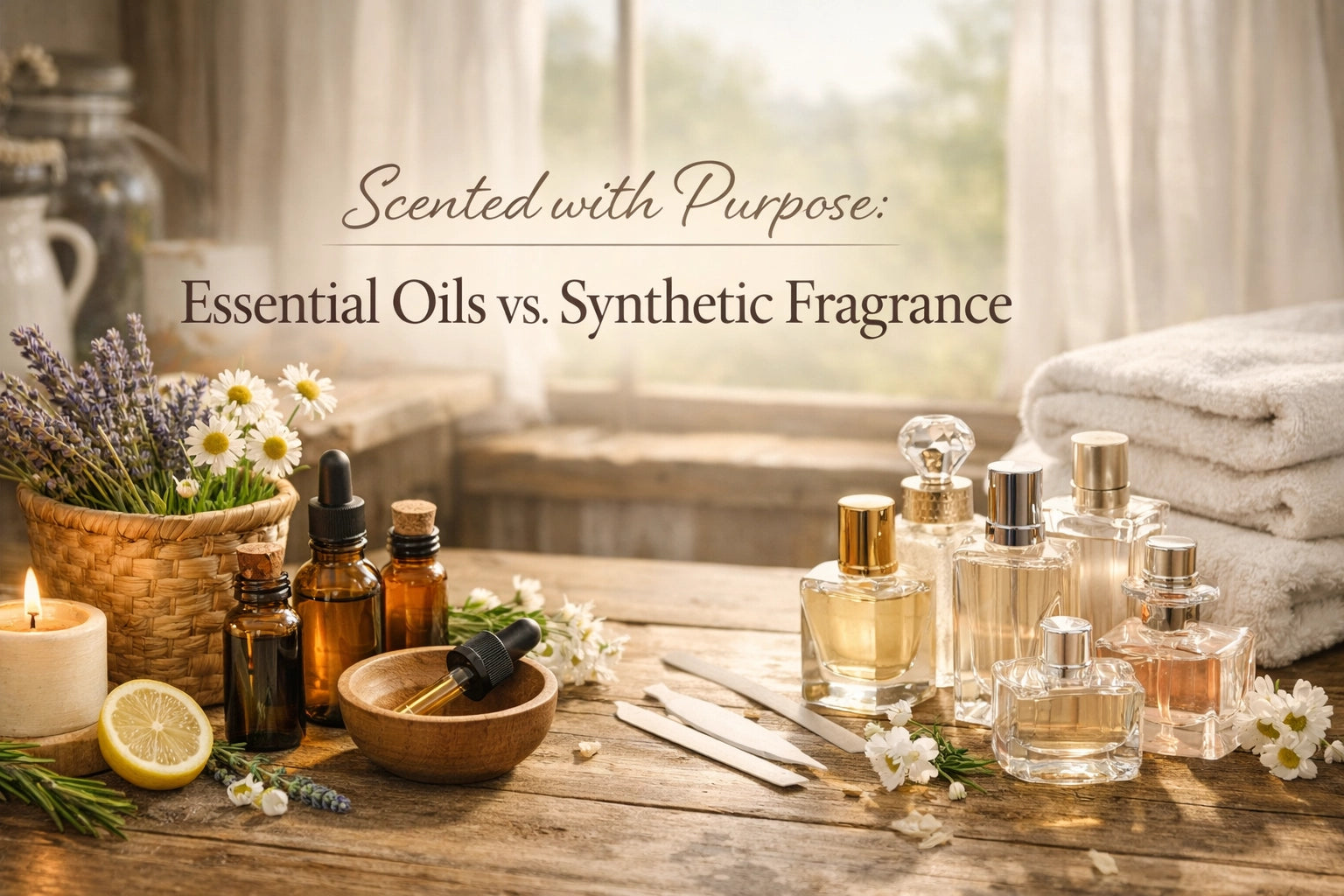 Scented with Purpose: Essential Oils vs. Synthetic Fragrance