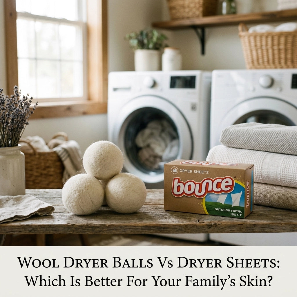 Wool Dryer Balls Vs Dryer Sheets: Which Is Better For Your Family’s Skin?