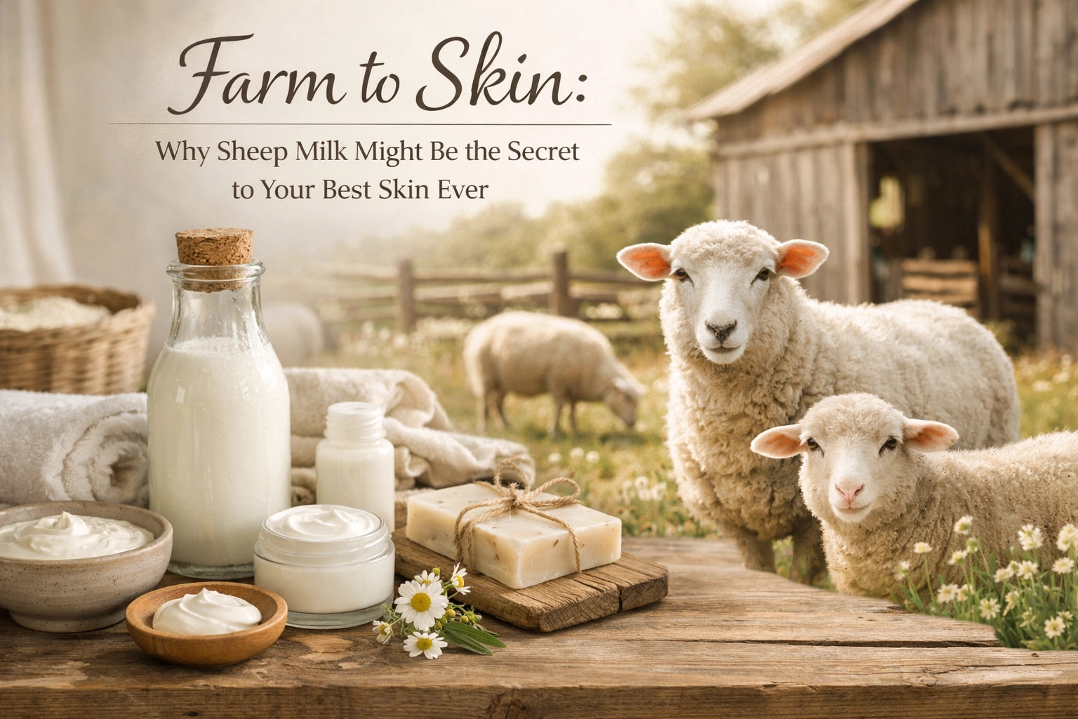 Farm to Skin: Why Sheep Milk Might Be the Secret to Your Best Skin Ever