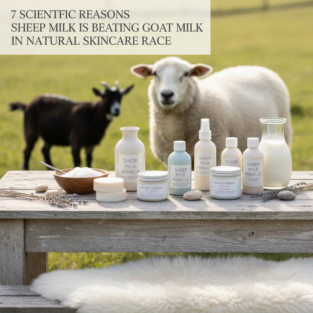 7 Scientific Reasons Sheep Milk Is Beating Goat Milk in the Natural Skincare Race