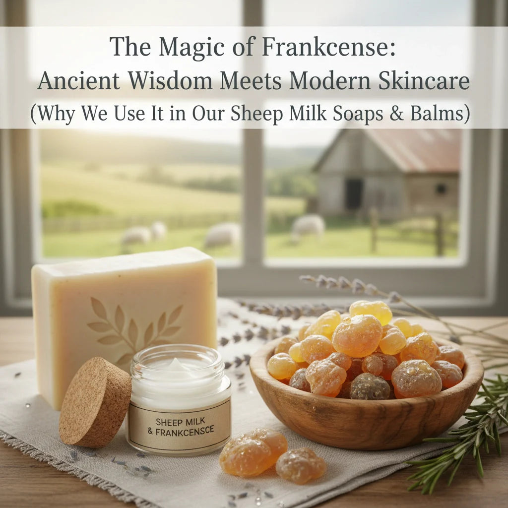 The Magic of Frankincense: Ancient Wisdom Meets Modern Skincare (Why We Use It in Our Sheep Milk Soaps &amp; Balms)
