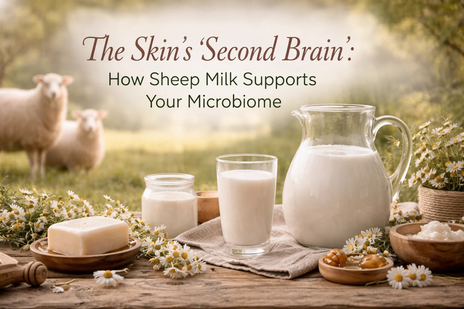 The Skin's Second Brain: How Sheep Milk Supports Your Microbiome