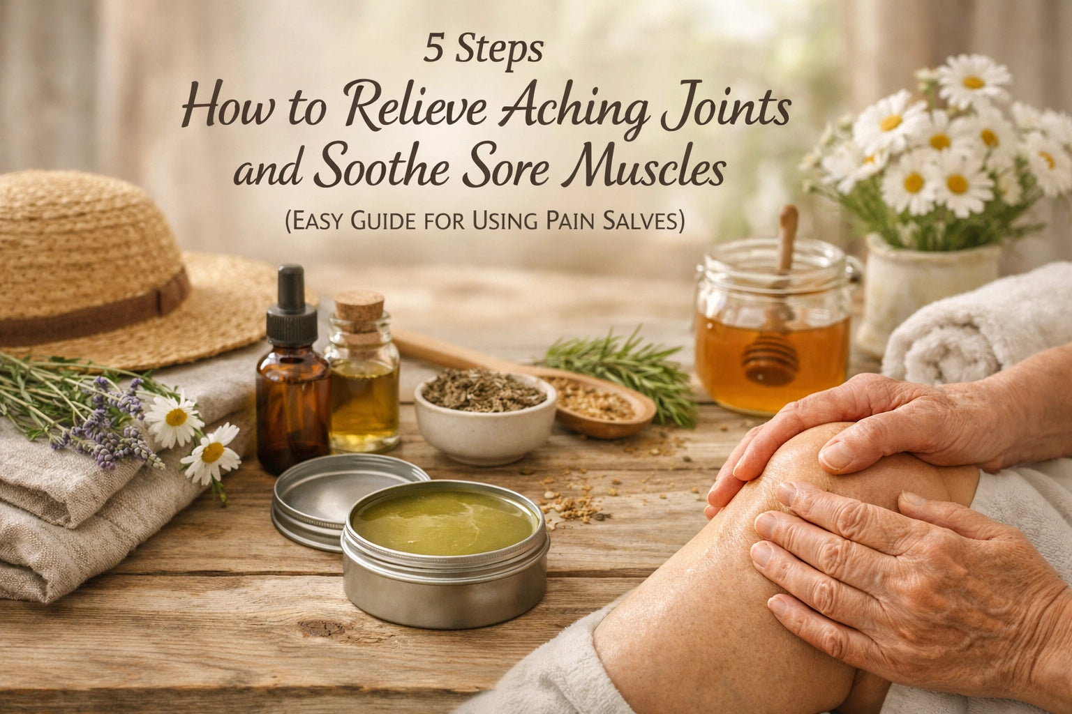 5 Steps How to Relieve Aching Joints and Soothe Sore Muscles (Easy Guide for Using Pain Salves)