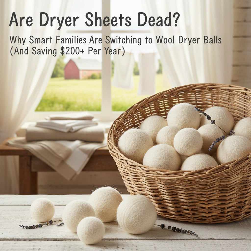 Are Dryer Sheets Dead? Why Smart Families Are Switching to Wool Dryer Balls (And Saving $200+ Per Year)