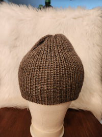 Handmade Icelandic Wool Skull Cap – Natural Warm Winter Beanie Hat