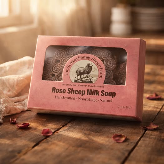Rose Sheep Milk Soap – Handmade Natural Moisturizing Rose Soap