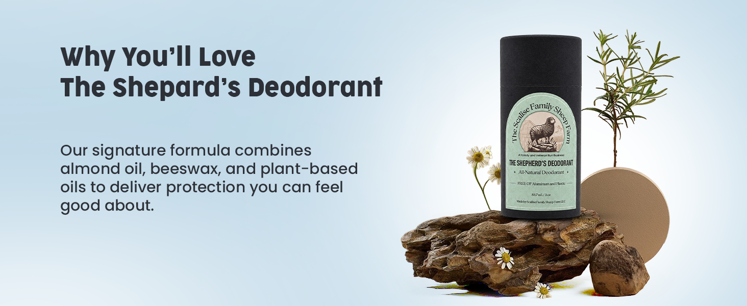 The Shepherd’s Natural Deodorant – Aluminum-Free Farm Deodorant
