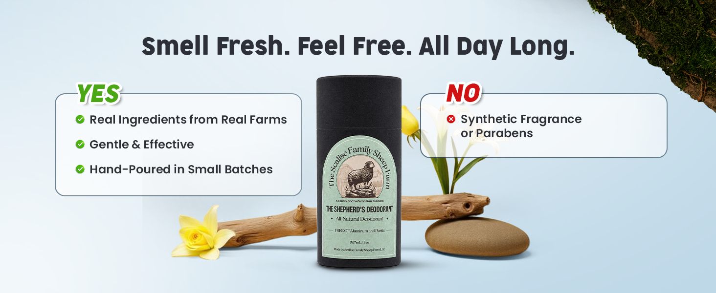 The Shepherd’s Natural Deodorant – Aluminum-Free Farm Deodorant