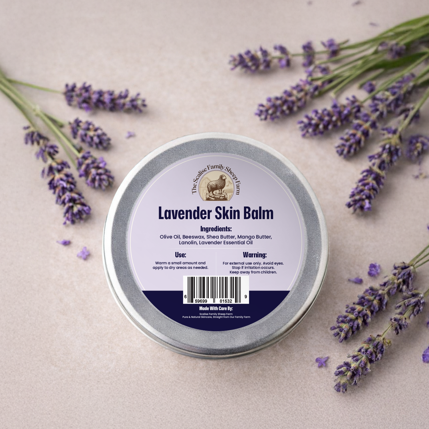 Lavender Skin Balm – Natural Calming Moisturizing Skin Balm