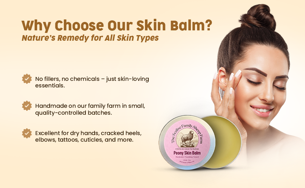 Peony Skin Balm – Natural Moisturizing Herbal Skin Balm