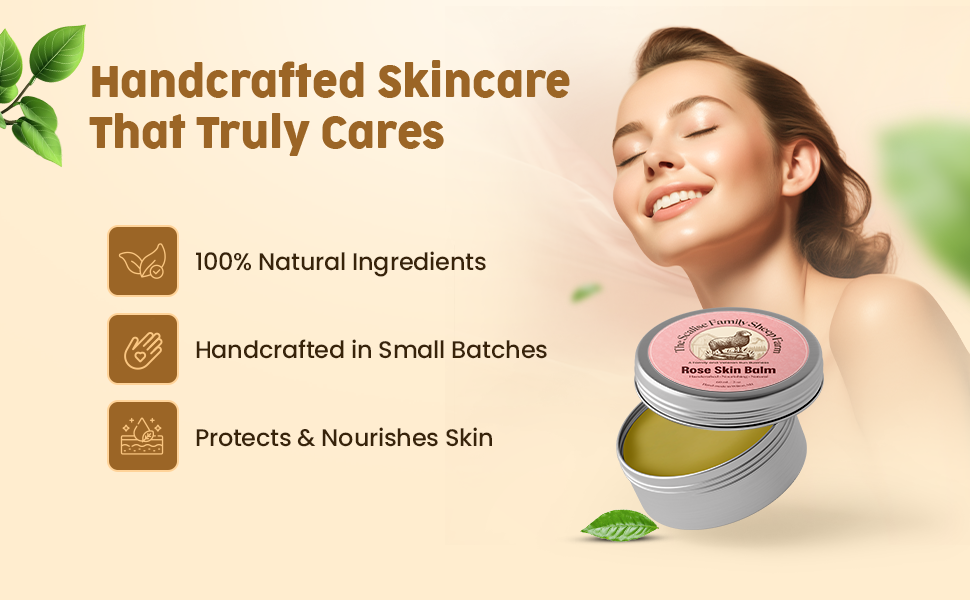 Rose Skin Balm – Natural Moisturizing Rose Herbal Balm
