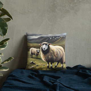 Sheep in Pasture - Basic Pillow