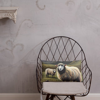 Sheep in Pasture - Basic Pillow