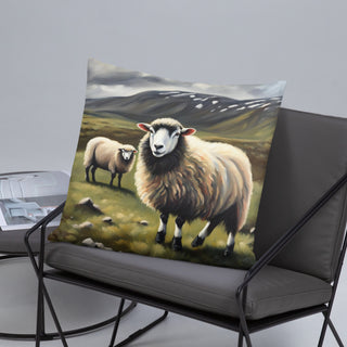 Sheep in Pasture - Basic Pillow