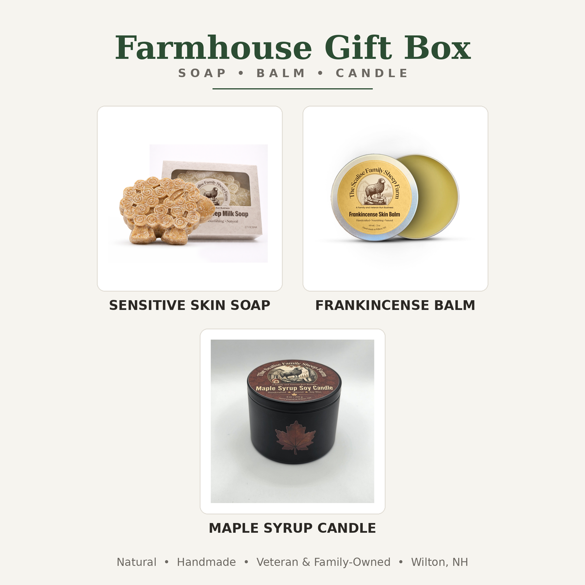 Farmhouse Gift Box — Soap, Balm & Candle