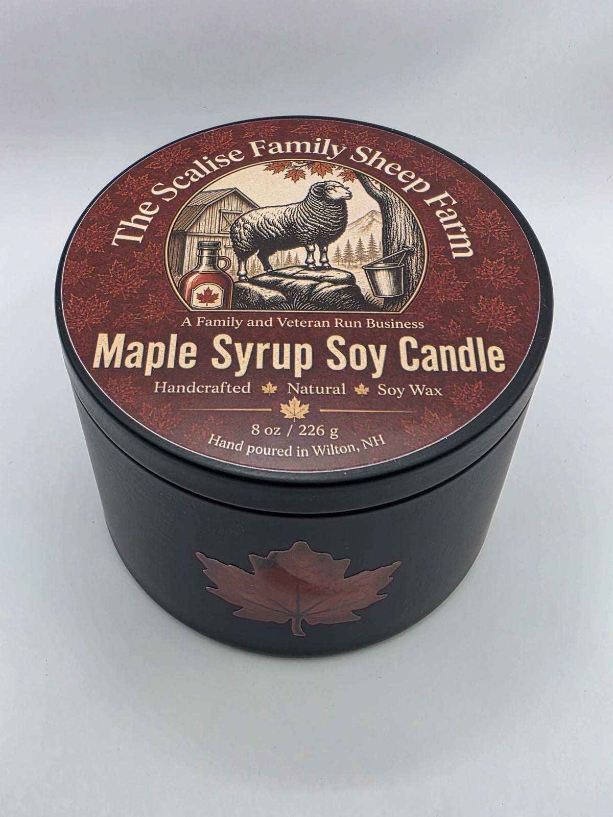 Maple Syrup Soy Candle – Handmade Sweet Maple Scented Candle