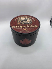 Maple Syrup Soy Candle 8 oz tin from Scalise Family Sheep Farm