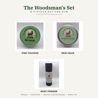 The Woodsman's Set — Cologne, Pain Salve & Body Powder